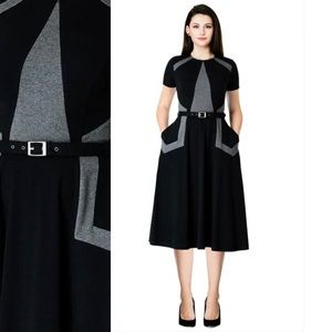 🐘EShakti🐘 Colorblock Cotton Knit Dress